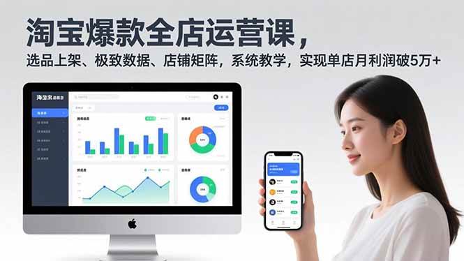 （16928期）淘宝爆款全店运营课2.0，选品上架、极致数据、店铺矩阵，系统教学，实现单店月利润破5万+9-enhui99