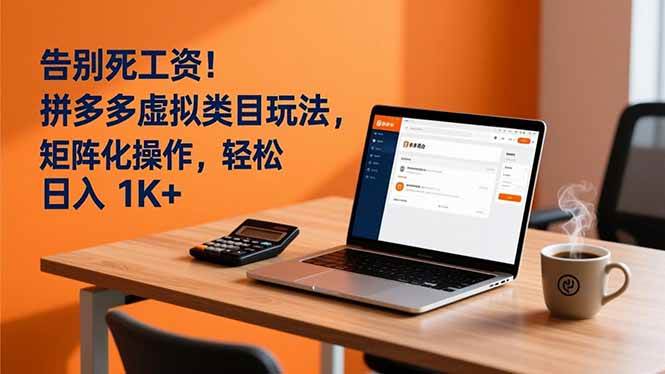 （16943期）告别死工资！拼多多虚拟类目玩法，矩阵化操作，轻松日入 1K+9-enhui99