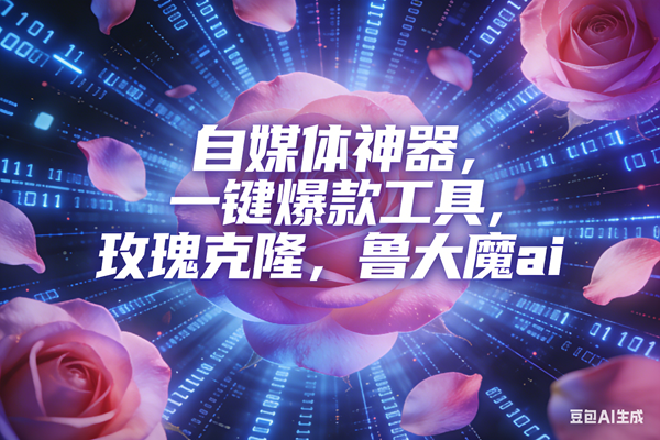 （16949期）ai鲁大魔，自媒体必备的软件，玫瑰克隆神器，一键爆款，详细教程9-enhui99