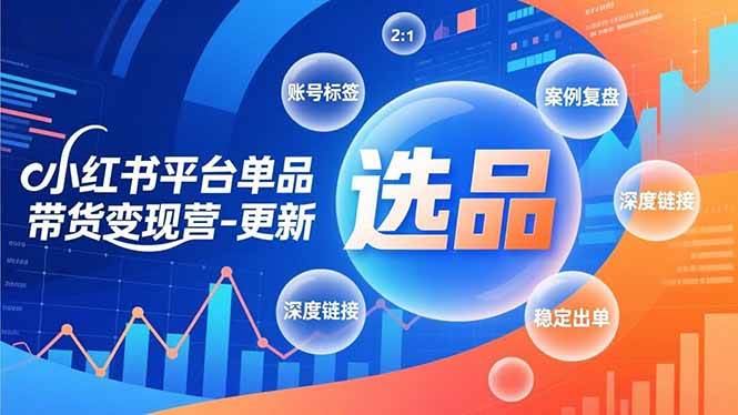 图片[1]9-（16979期）小红书平台单品带货变现营-更新，极致选品、账号标签、案例复盘，深度链接，快速启动稳定出单9-enhui99