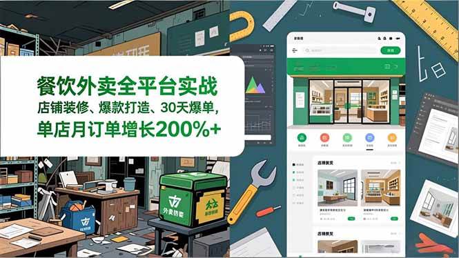 图片[1]9-（16978期）餐饮外卖全平台实战，店铺装修、爆款打造、30天爆单，手把手教学，单店月订单增长200%+9-enhui99