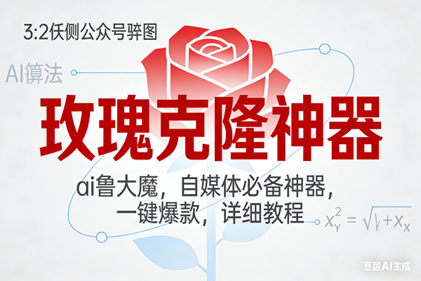 （17025期）玫瑰克隆神器，ai鲁大魔，自媒体必备神器，一键爆款，详细教程9-enhui99
