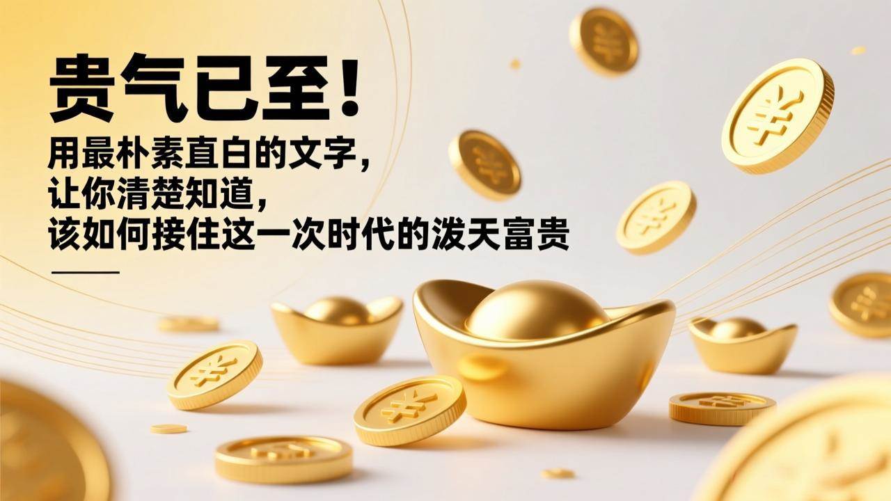 （17049期）付费文章：贵气已至！用最朴素直白的文字，让你清楚知道，该如何接住这一次时代的泼天富贵9-enhui99