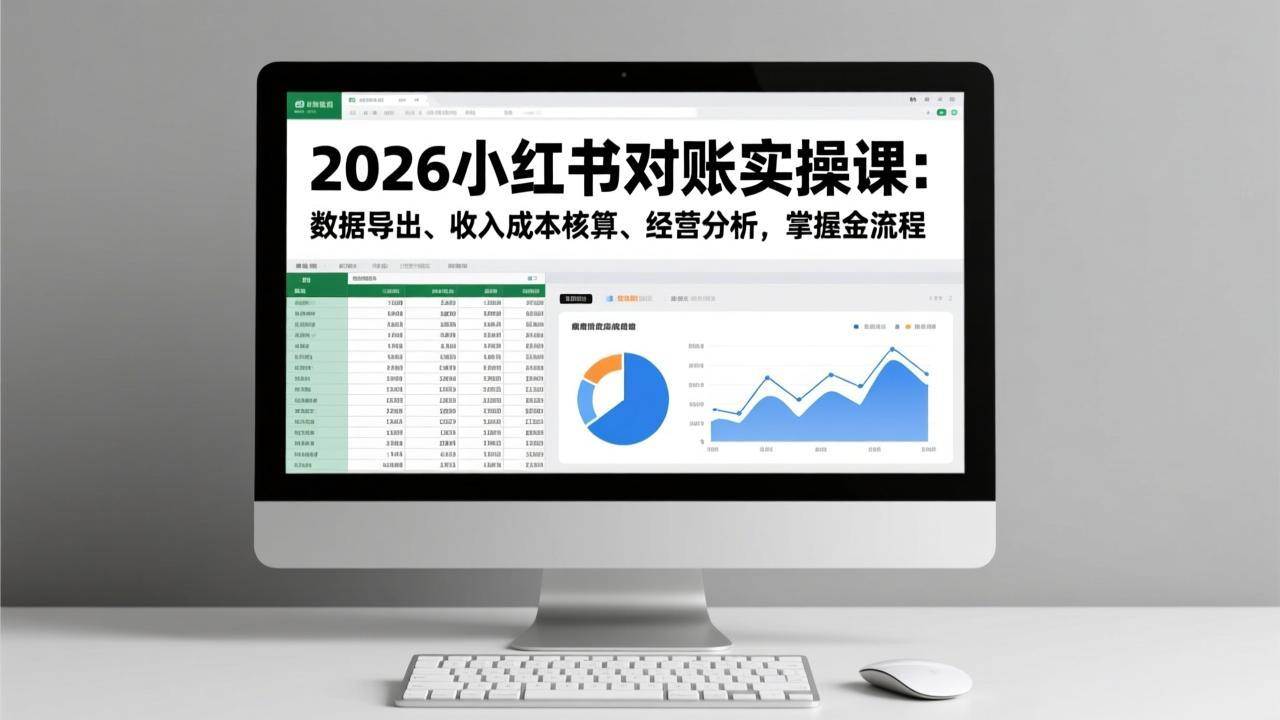 （17071期）2026小红书对账实操课：数据导出、收入成本核算、经营分析，掌握全流程9-enhui99