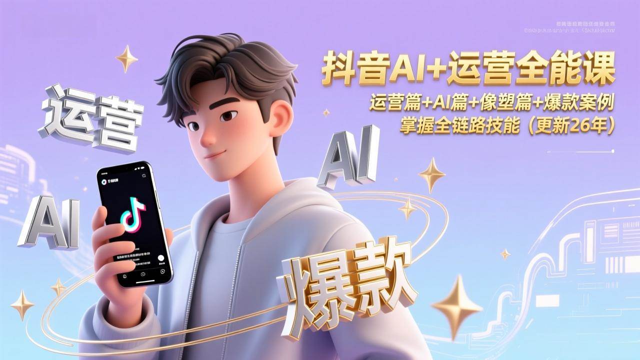 图片[1]9-（17078期）抖音AI+运营全能课，运营篇+AI篇+像塑篇+爆款案例，掌握全链路技能（更新26年）9-enhui99