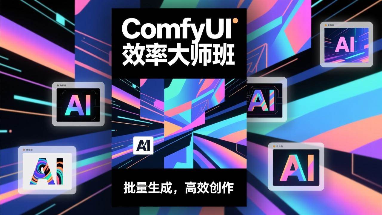 （17107期）ComfyUI效率大师班：工作流搭建，批量生成，将个人AI出图效率提升5-10倍，月接单收入1-3万9-enhui99
