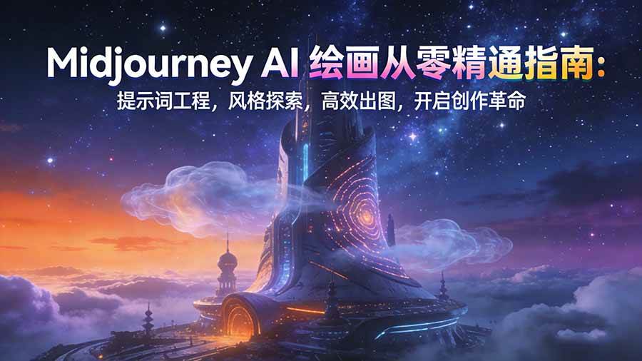 (17118期)Midjourney AI绘画从零精通指南:提示词工程,风格探索,高效出图,开启创作革命9-enhui99