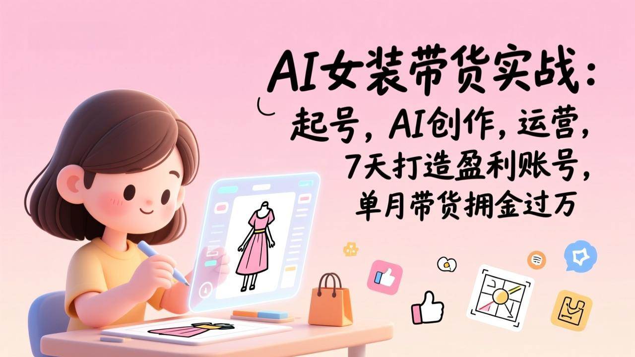 图片[1]9-（17117期）AI女装带货实战班（更新）：起号，AI创作，运营，7天打造盈利账号，单月带货佣金过万9-enhui99