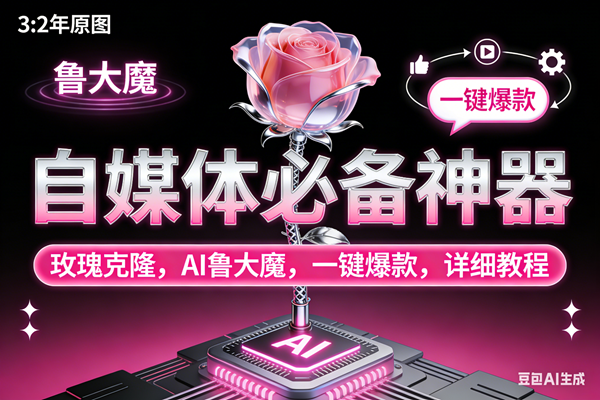 图片[1]9-（17153期）玫瑰克隆神器，ai鲁大魔，自媒体必备工具，一键爆款神器，详细教程。9-enhui99