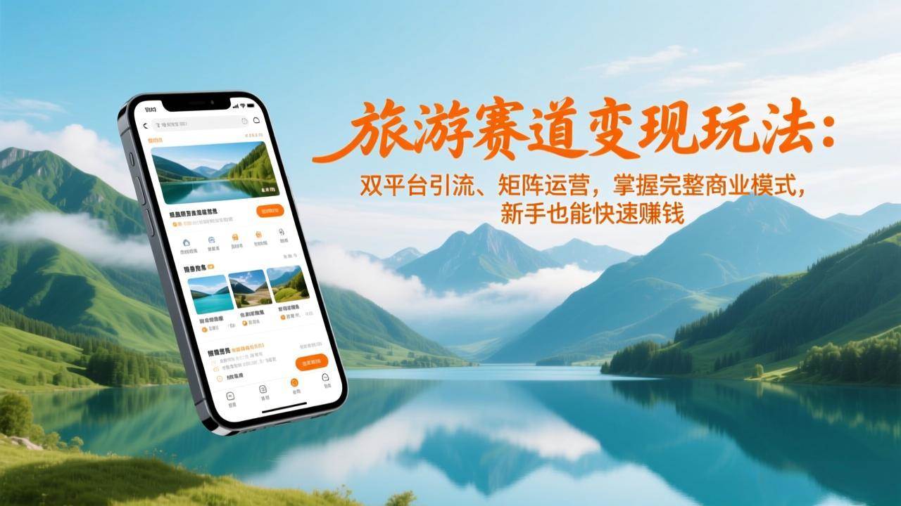 图片[1]9-（17153期）旅游赛道变现玩法：双平台引流、矩阵运营，掌握完整商业模式，新手也能快速赚钱9-enhui99