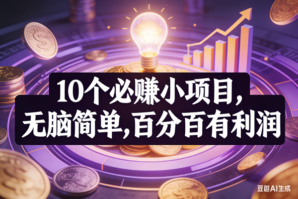 （17169期）10个必赚小项目，无脑简单，百分百有利润，副业首选，日入200+9-enhui99