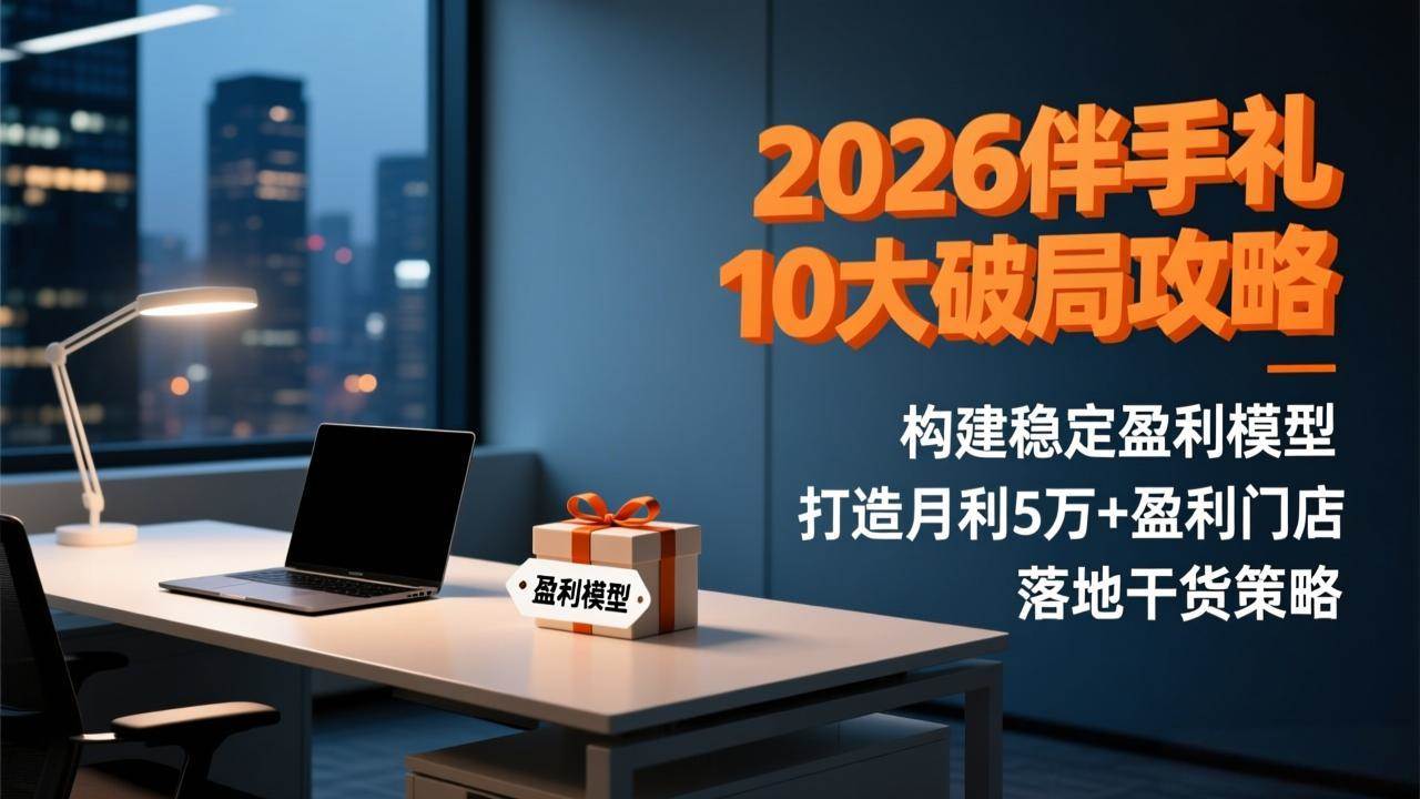 （17191期）2026伴手礼10大破局攻略：构建稳定盈利模型，打造月利5万+盈利门店，落地干货策略9-enhui99