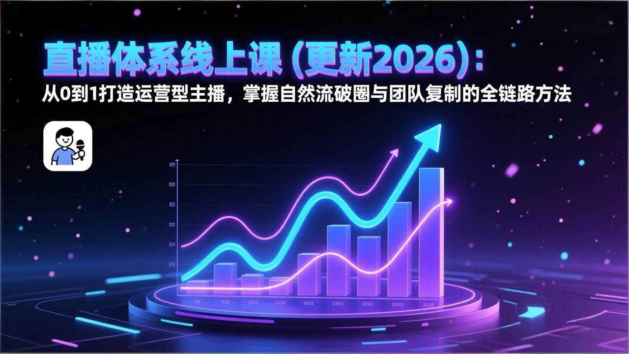 图片[1]9-（17186期）直播体系线上课(更新2026)：从0到1打造运营型主播，掌握自然流破圈与团队复制的全链路方法9-enhui99