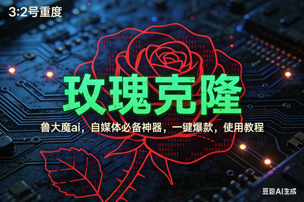 图片[1]9-（17206期）玫瑰克隆神器，ai鲁大魔，自媒体必备工具，一键爆款神器，详细教程。9-enhui99