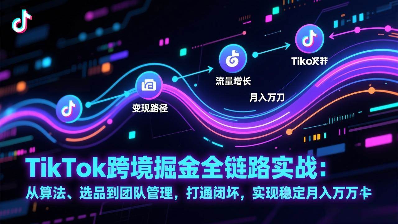 图片[1]9-（17216期）TikTok跨境掘金全链路实战：从算法、选品到团队管理，打通闭环，实现稳定月入万刀9-enhui99