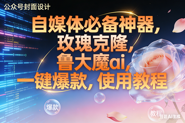 (17242期)玫瑰克隆神器,ai鲁大魔,自媒体必备工具,一键爆款神器,详细教程。9-enhui99