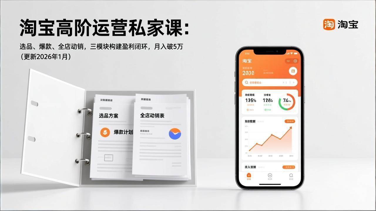 图片[1]9-（17280期）淘宝高阶运营私家课：选品、爆款、全店动销，三模块构建盈利闭环，月入破5万（更新26年1月）9-enhui99