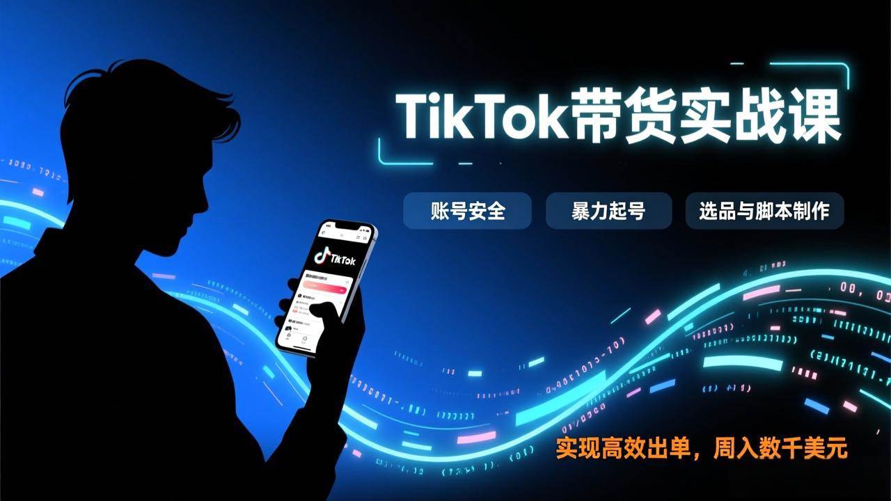 图片[1]9-（17278期）TikTok带货实战课，涵盖账号安全、暴力起号、选品与脚本制作，实现高效出单，周入数千美元9-enhui99