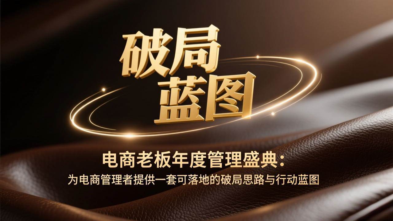 图片[1]9-（17374期）电商老板年度管理盛典：为电商管理者提供一套可落地的破局思路与行动蓝图9-enhui99