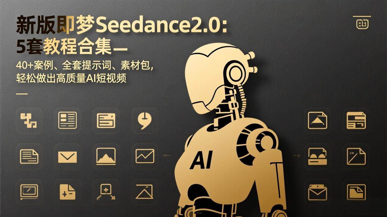 （17398期）新版即梦Seedance2.0：5套教程合集，40+案例、全套提示词、素材包，轻松做出高质量AI短视频9-enhui99