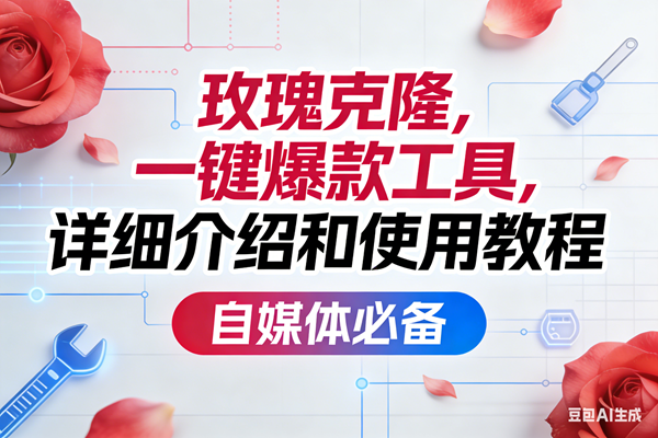 图片[1]9-（17475期）玫瑰克隆工具，ai鲁大魔，自媒体必备神器，一键爆款神器，详细教程。9-enhui99